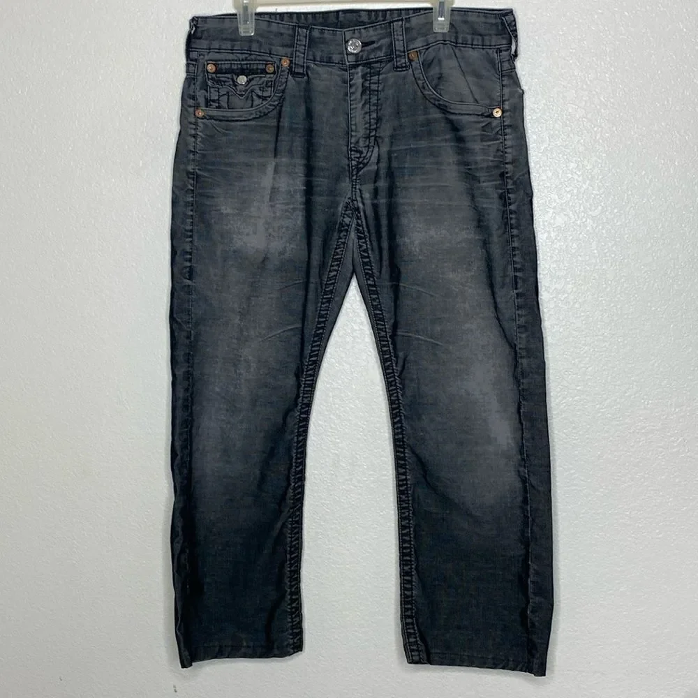 True Religion Men’s Ricky Vintage Style Stretch Jeans Size 33 x 26.5